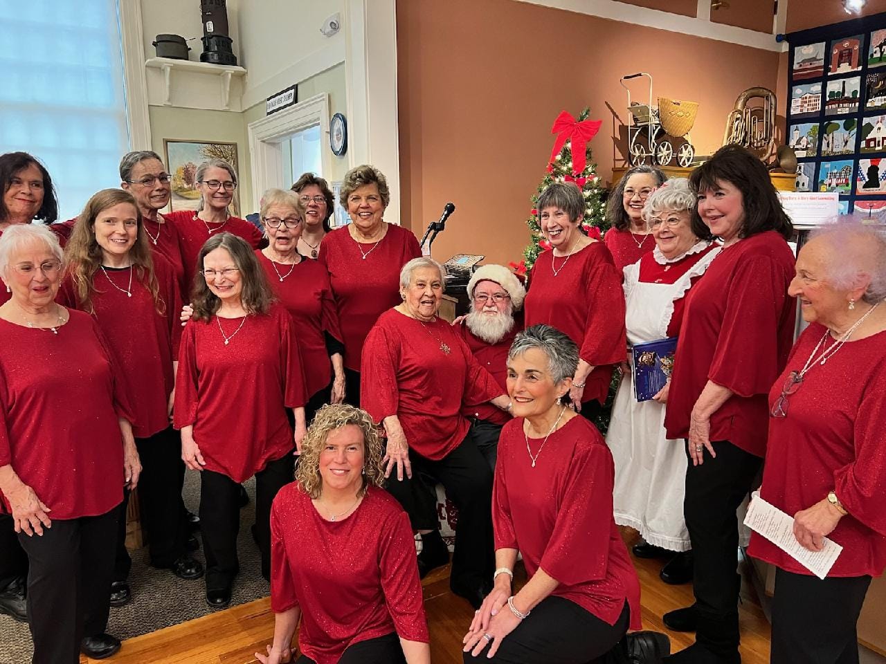 NoteAble Blenders enjoying story time with Santa and Mrs Claus